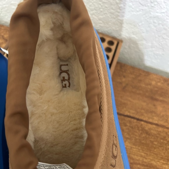 UGG Men's WEATHER HYBRID Brown and Blue Rain Boots - Men 5 & Women 6 - Picture 4 of 5